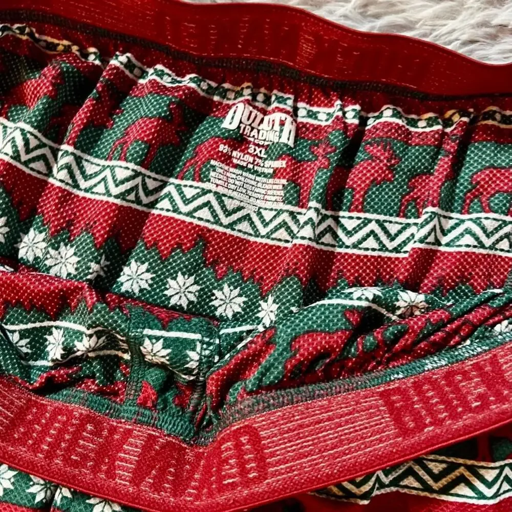 Christmas Sweater Buck Naked Moisture Wicking‎ Men’s Duluth Trading Co boxers